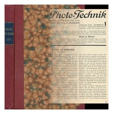 ZEISS ICON A. G Photo Technique 1930 First Edition Hardcover