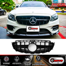 Mercedes E Class W213 C238 Front E63S AMG STYLE Grille Grill Gloss Black 2016-19