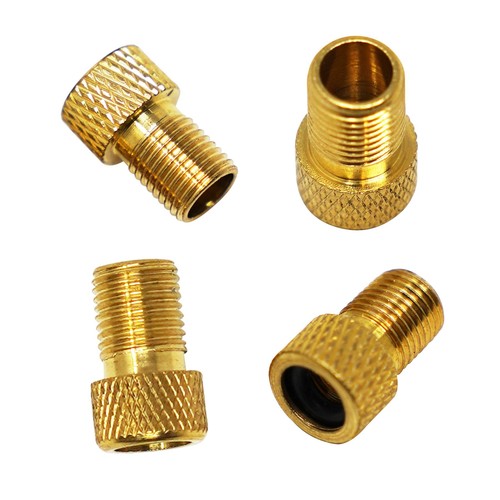 Brass adaptor presta - brass,
