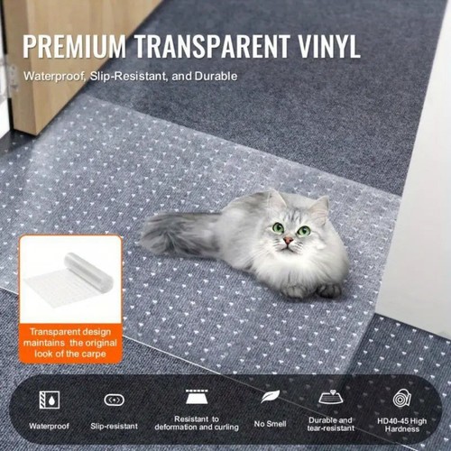 Transparent vinyl carpet - transparent,