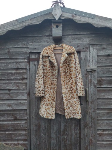 Vintage faux fur coat - vintage,
