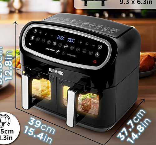 Duronic dual basket air fryer - dual,