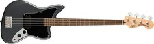 Squier Affinity Series Jaguar Bass  Charcoal Frost Metallic  Laurel Fingerboard