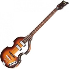 Hofner Ignition 'Cavern' Electric Violin Bass Guitar, Sunburst, HICASB D
