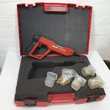 HILTI DX E72 Concrete Power Operated Nail Gun with various caps - B24