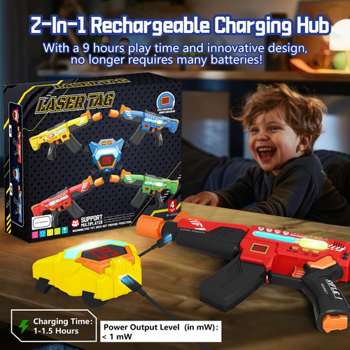 Rechargeable laser tag - rechargeable, guns