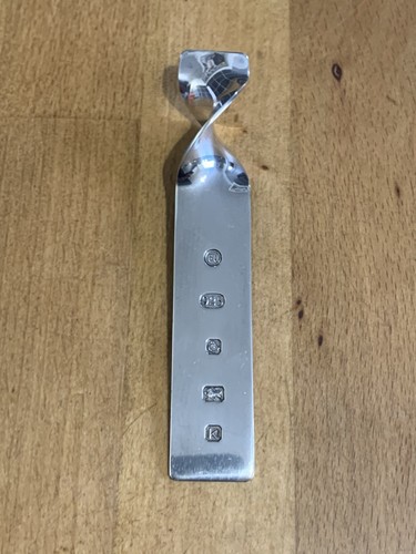 Silver hallmarked bookmark - silver,
