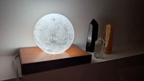 Large selenite sphere dimmable - selenite,