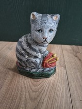 Vintage Cast Iron Tabby Cat