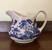 Old Willow Pattern - Milk Jug - English Ironstone Tableware - Hand Engraving