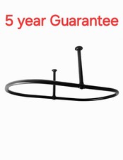  Traditional Oval Shower Curtain Rail Carbon Steel 5 year guarantee 