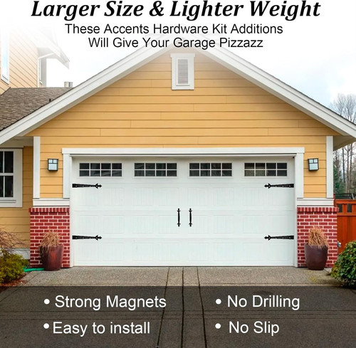Magnetic garage door hardware - door,