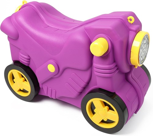 Kids ride suitcase with - ride,