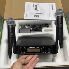 New Shure GLXD4+BETA58A Professional Wireless Microphone System w/ 2pcs Mic