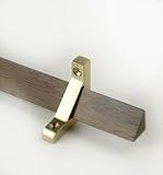 Unhinged Stair Rod Triangle Carpet Bracket - Small Aperture - Solid Brass Construction - Supplied In Pairs (Chrome)