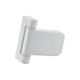 FixRello White uPVC Door Hinge – Heavy Duty Flag Hinge 23mm Rebate – PAS 24 Security Certified – Easy Fit DIY uPVC Door Hinges – Fast Install