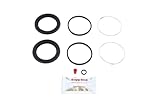 Bigg Red - Front Brake Caliper Seal Rebuild Repair Kit + Cast Seals - Compatible with Rover 2200 P6 1969-1976