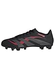 adidas Unisex Predator Club Firm Ground/Multi Ground Football Boots, Core Black/Grey Four/Lucid Red, 9 UK