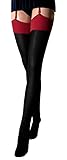 JUST BEAUTY TOUCH Semi Opaque Stockings 40 Denier Plain Top Sizes S - 4XL12 Colours Designed to be Worn with a Garter Belt