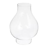 Cabilock Clear Glass Oil Lamp Chimney Handblown Clear Chimney Oil Lamp Shade Kerosene Light Cover Hurricane Glass Globe Lantern Shade Cover Replacement for Vintage Kerosene s