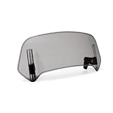 ffLilee Motorcycle Windscreen Deflectors for Honda XLV 650 700 TRANSALP 650 700,Wind Shield Screen Deflector Windscreen Front Screen Wind Deflector Windscreen Spoiler,Grey-360mm