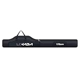 Lixada Portable Fishing Bag Folding Fishing Rod Reel Bag Outdoor Fishing Carrier Bag100cm/130cm/150cm (Black, 170cm)