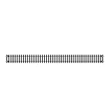 Hornby R601 OO Gauge Double Straight Track - Extra Track Pieces for Model Railway Sets, Model Train Track Pieces - Scale 1:76, Black