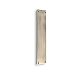 Infinity Decor Antique Brass Victorian Design Finger Push Plate Brass Door Protector - for Interior and Exterior Doors