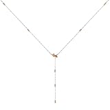 RADLEY Ladies 18ct Rose Gold Plated Beaded Lariot Jumping Dog Necklace RYJ2393S