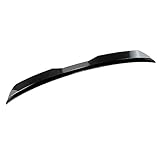 JiAQen Car Rear Boot Spoiler Lip Wing For Vauxhall Corsa Van D 2006 2007 2008 2009 2010 2011 2012 2013 2014,ABS Trunk Lid Spoiler Tail Trunk Lip Molding Trim Universal Accessories,A-Black