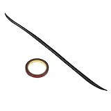 Car Rear Trunk Spoiler Glossy Black Rubber 120x4cm/47.2x1.6in Universal with Double Side Adhesive Trunk Lid Spoiler