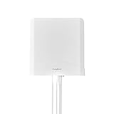 Nedis 5G / 4G / 3G / GSM Antenna for Reliable Signal Reception with 2.5m LMR200 Cable, 698-5000 MHz, Suitable for Outdoor Use - White