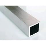 Aluminium Square Tube 50mm x 50mm x 2mm Length 1000mm (100cm) Next Working Day Delivery.