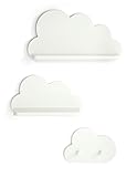 Mamas & Papas White Cloud Shelves and Coat Hook Set