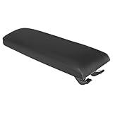 SZDPC Cover for Armrests Compatible with VW Jetta Golf 4 MK4 Polo Bora Passat Lavida, PU Leather (Black)