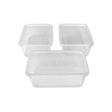 We Can Source It Ltd 50 x 750ml Plastic Microwave & Freezer Safe Food Containers with Lids - BPA-Free, Reusable, Takeaway Meal Prep Containers - Catering Grade Food Storage Boxes for Home & Business
