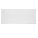 JUPISHOP No Drilling&Drilling Retractable Stair Gate for Baby and Dogs - Up to 300 cm Wide-86 cm Tall,White,Extendable Indoor Gates,Safety Stairgate for Kids,Stairs Barrier for Door & Pets