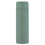 Zojirushi SM-ZB48-GM Water Bottle, Seamless 16.9 fl oz (480 ml), Screw, Stainless Steel Mug, Matte Green, Integrated Washer, Easy to Clean, 2 Pieces Only
