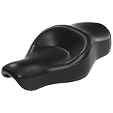 Artudatech Motorcycle Driver & Rear Passenger Two-up Seat For Davidson Sportster XL883N XL1200 Custom, for Harley Davidson Superlow - XL 1200T 2014-2018, for Harley XL 883L Superlow 2011-2018（Black）