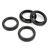 Alomejor Front Fork Oil Seal Motorcycle Shock Absorber Seal Kit 41x53x8/10.5mm Fluororubber Replacement for XVS650 V Star YZF-R1 YZF-600R YZF-R6 with Dust