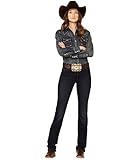 Wrangler Women's Willow Mid Rise Boot Cut Ultimate Riding Jean, Maggie, 9