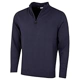 Calvin Klein Mens Campus 1/2 Zip Sweater - Denim/Navy - L