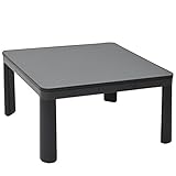YAMAZEN ESK-751(B) Casual Kotatsu Japanese Heated Table 75x75 cm Black by YAMAZEN