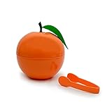 CÉCOA Ice Bucket, Orange, Double Walled with Tongs and Lid, Airtight, Ideal for Appetizers, Drinks and Cocktails