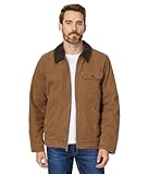 Levi's Men's Workwear Cotton Canvas Corduroy Collar Depot Jacket, Brown Quilt Lined, L