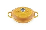 LE CREUSET Signature Sh.Casserole/braiser 26cm Nectar SS Knob