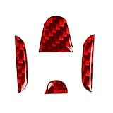 Riloer 4pcs Groove Stickers for Steering Wheel Decoration Emblem Badge Decal Cover Sticker Compatible with Honda Civic 10th Gen 2016-2020, Accord 2019-2020