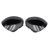 KYYET Gloss Black Door Wing Mirror Cover Cap Casing Fits For Mini 2014-2019 F55 F56 F57 F60 RHD