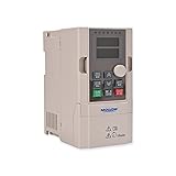MOLLOM VFD 3KW 4HP 13A 220V Single or Three Phase Input to 3 Phase 0-3000 Hz Output Variable Frequency Drive Control Inverter for Spindle Motor CNC Speed Control