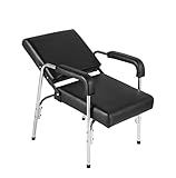 Professional Auto Recline Shampoo Chair,Qiwey Reclining Barber Chair Used with Shampoo Sink Bowl, Hair Washing Treatment